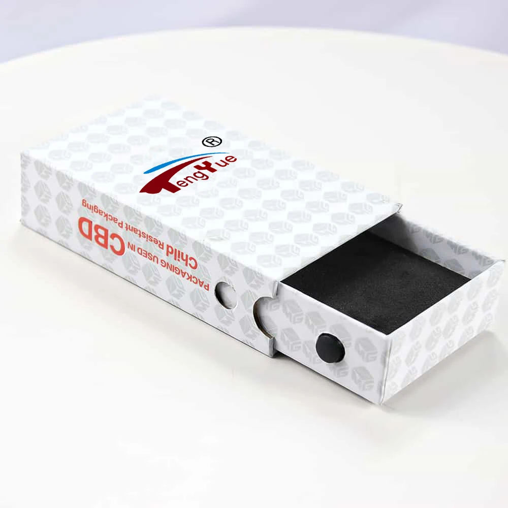 Заводская изготовленная на заказ детская устойчивая прочная тонкая жесткая картонная коробка для ящиков, упаковка с нажимной кнопкой и вставкой из пенопласта