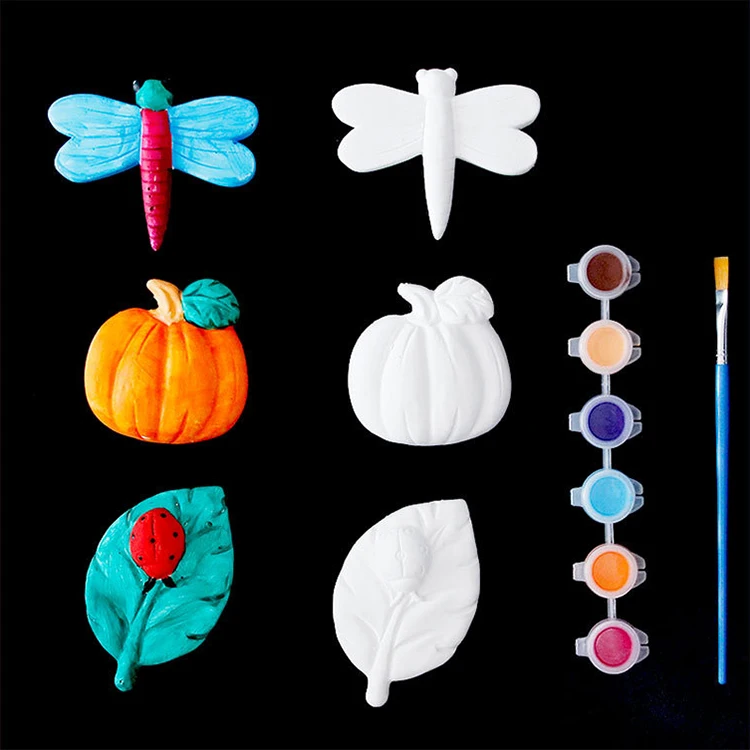 Wholesale kids diy painting sets paint gypsum doll for DIY