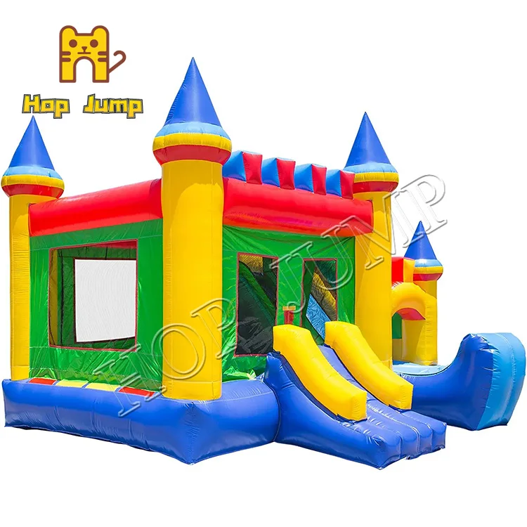 Factory price inflatable house bouncer outdoor inflatable bouncer with slide commercial grade bouncy castle