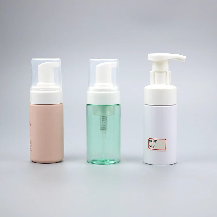 Custom Empty PET Plastic Facial Foam Pump Cleanser Wash Face Bottle
