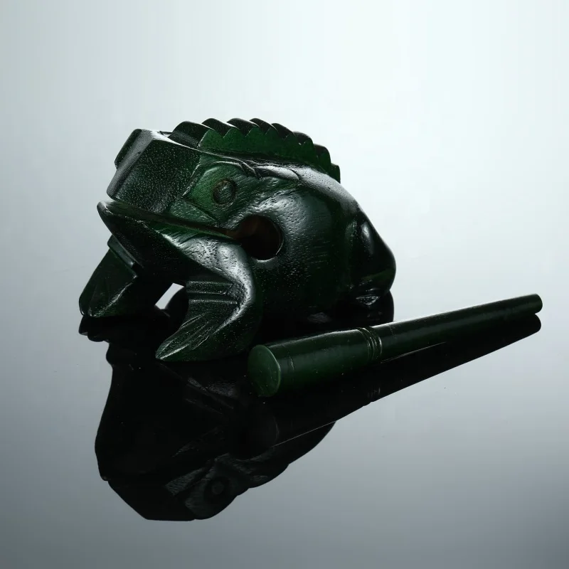 Guiro Percussion New products on china market wooden Frog Guiro Block musical instruments metal guiro