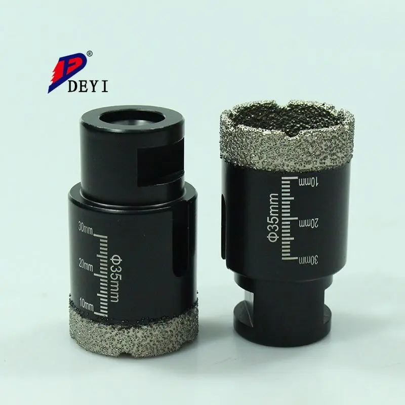 Vacuum brazed hex Circular Hole China Porcelain Marble Stone Ceramic Tile Hollow Diamond Core  Drill Bit/Marble diamond hole saw
