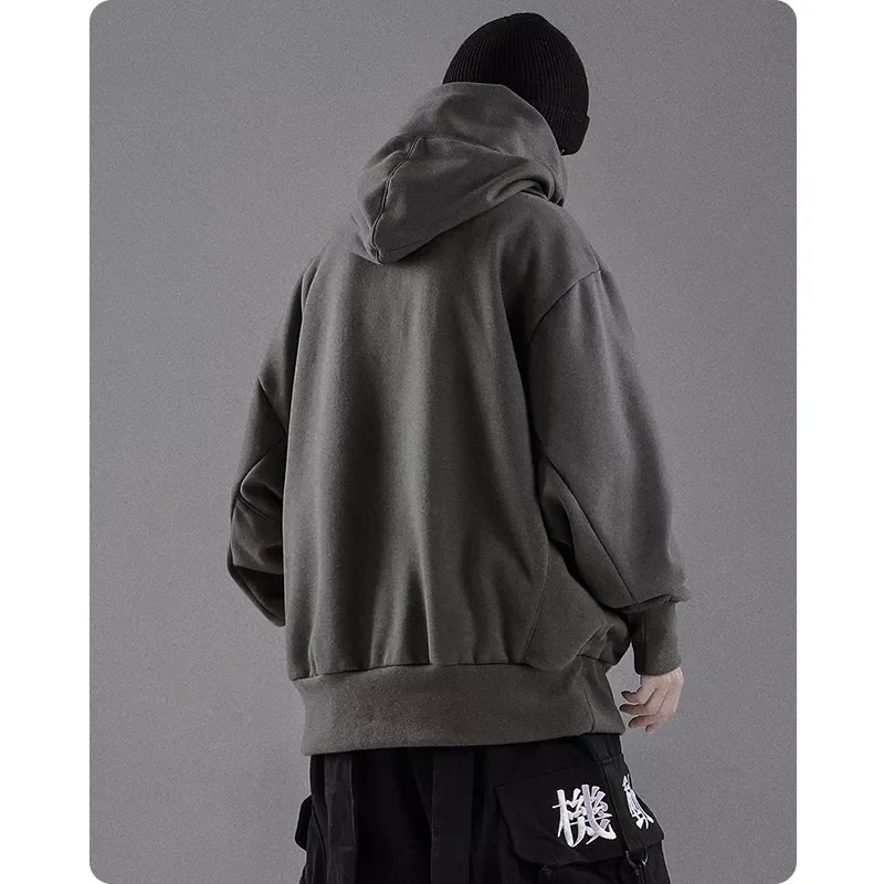 Custom ninja hoodies 100% Cotton French Terry Oversize Pullover Long Hoodie Heavy Weight Premium Designer Men Hoodie