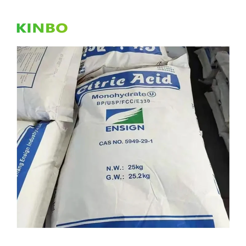 kinbo Citric Acid Monohydrate Best Price Cas 77-92-9 Citric Acid Monohydrate In Stock Citric Acid Food Additives