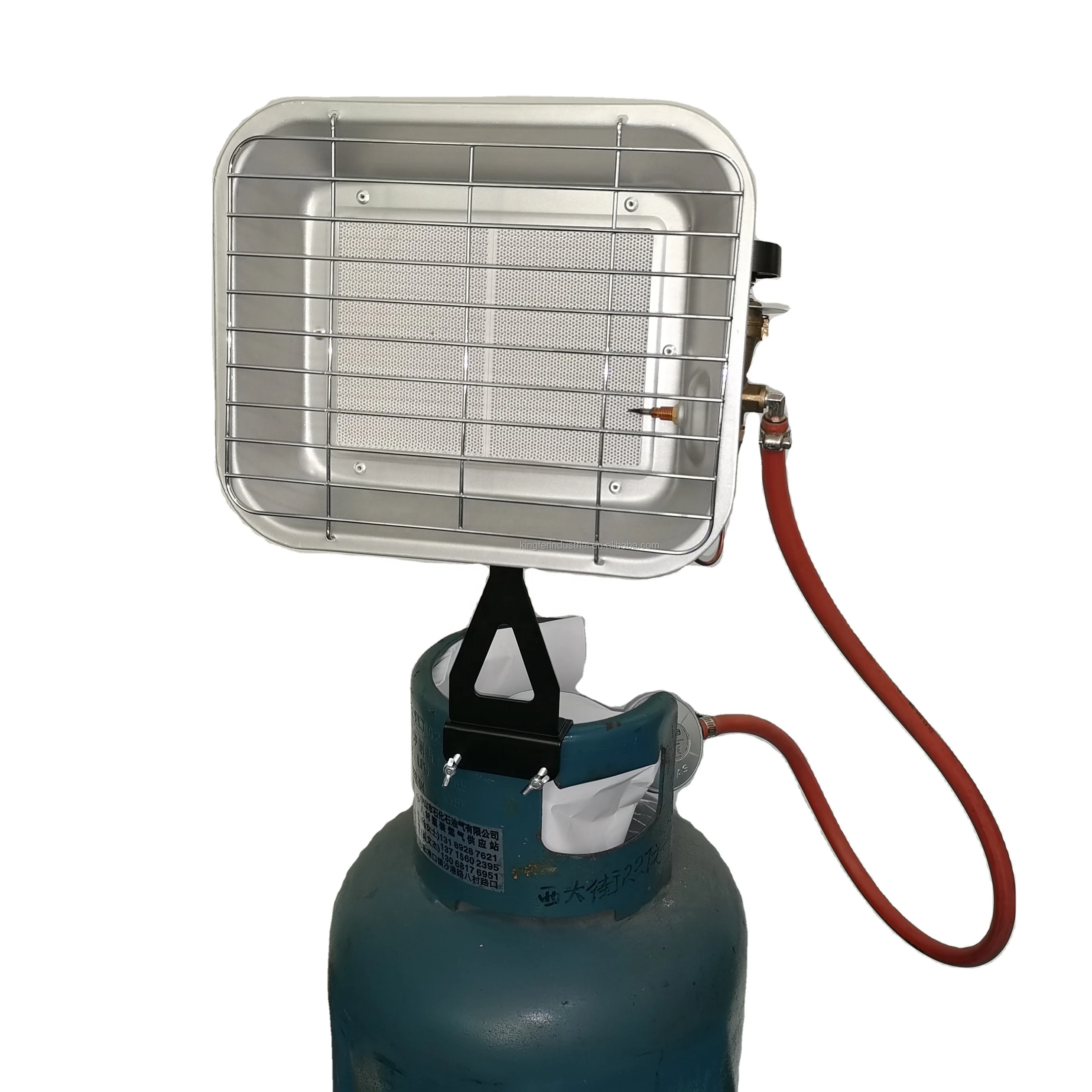 CE Certified 4.5KW  Portable Gas Heater Portable Freestanding Patio Heaters Outdoor Use Propane Fuel Tank Top Safety Features