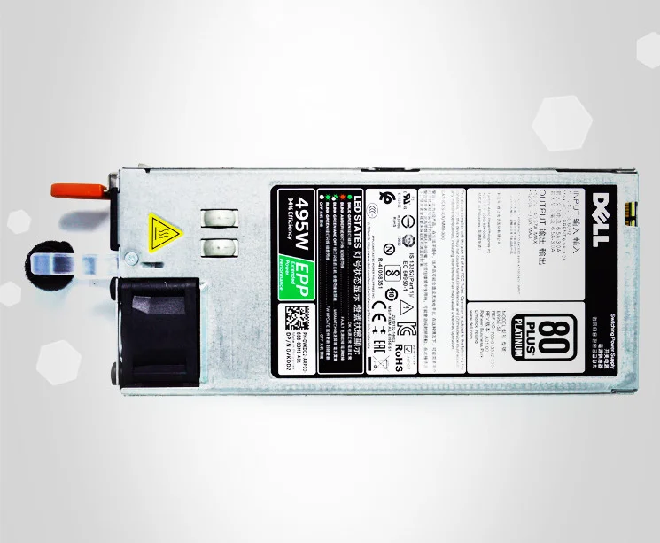 PowerEdge 13 или 14th сервер 495W 750W 1100W горячего подключения питания