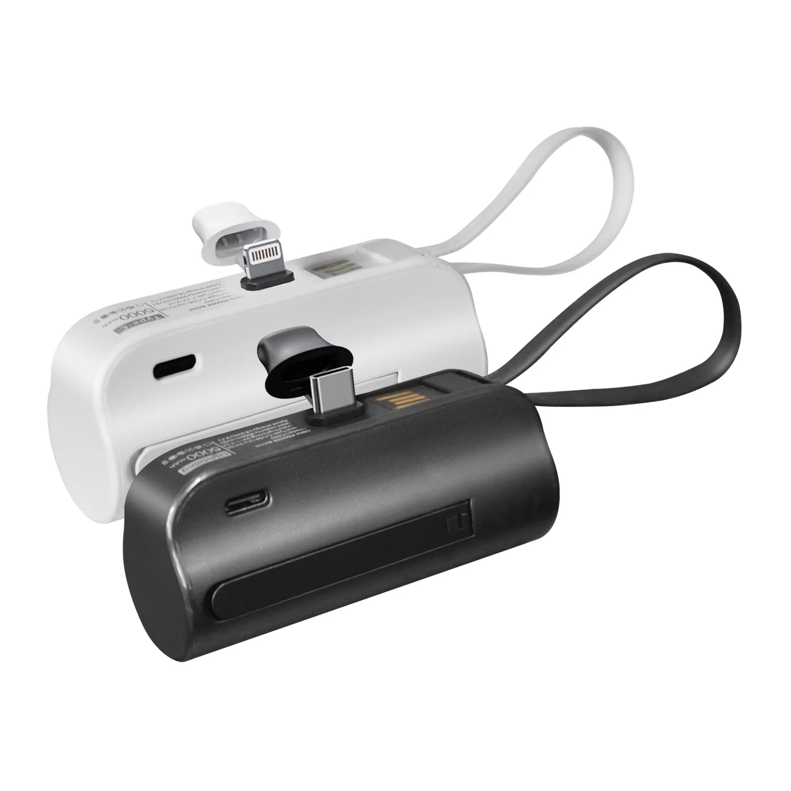 Top Sales Portable Mini Finger Charger Power Bank Small Capsule 3000Mah 5000Mah Mobile Power Banks