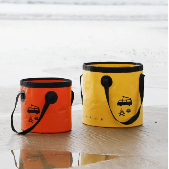 Good Selling Collapsible Bucket 500d pvc folding waterproof dry bag with handle for out door sports swimming dry bag fishing bag