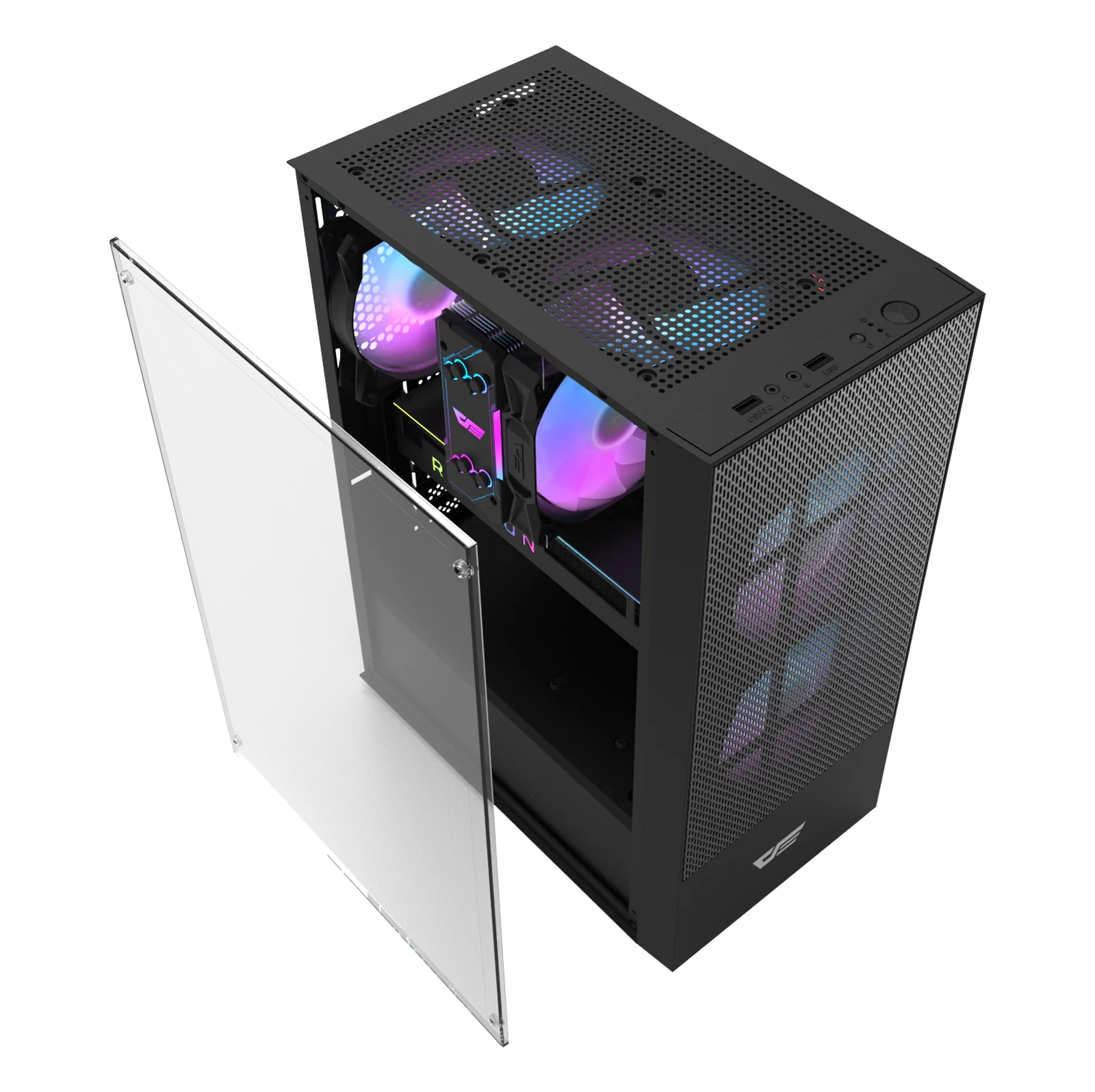 Darkflash A290 консоль для ПК-игр с поддержкой Windows настольный компьютер игровая M-ATX чехол корпуса компьютера и башни процессор шкаф выдвижными полками офиса