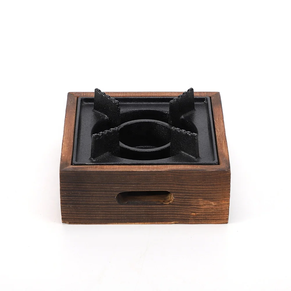 New Portable Square Solid Alcohol Stove Household Old Dry Stew Hot Pot Mini Wood Cooking Stove Table Grill