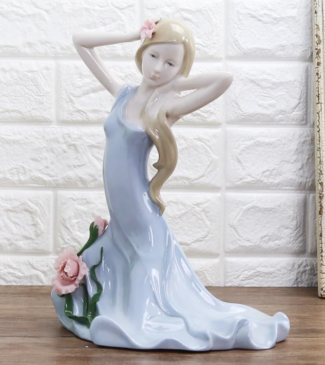 Elegant Cerampinkrincess Pvc Human Figurine Fat Mugsn Figurine Home Decoration Porcelain Porceldrinking Mugsomotion Folk Art