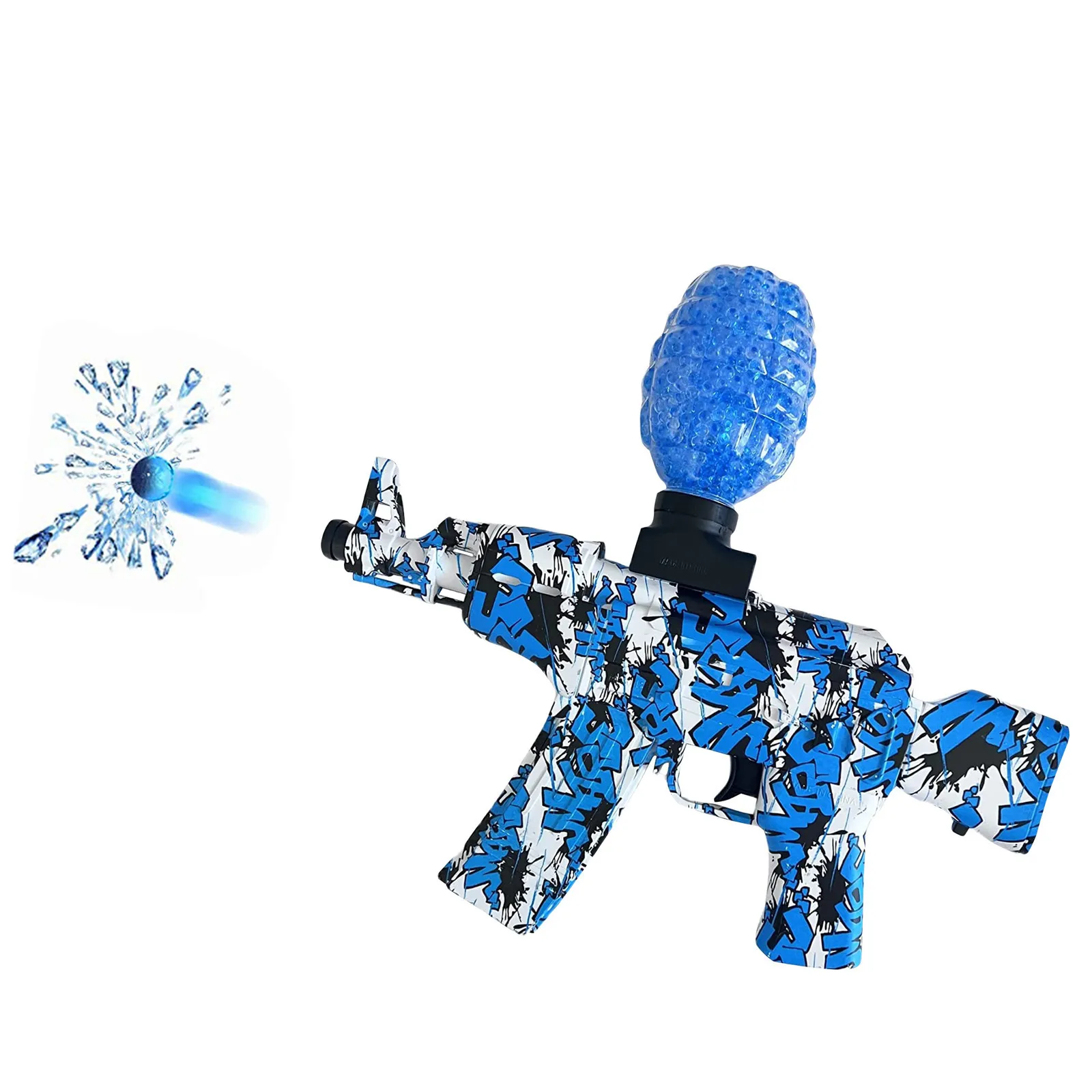 Summer Children Gifts Outdoor Games Tell Water Bomb Launcher Gel Bullet Toy Gun Graffiti Electric Water Gun