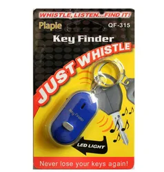 Sound Whistle Control White LED Key Finder Locator Find Lost Keychain Keys Chain