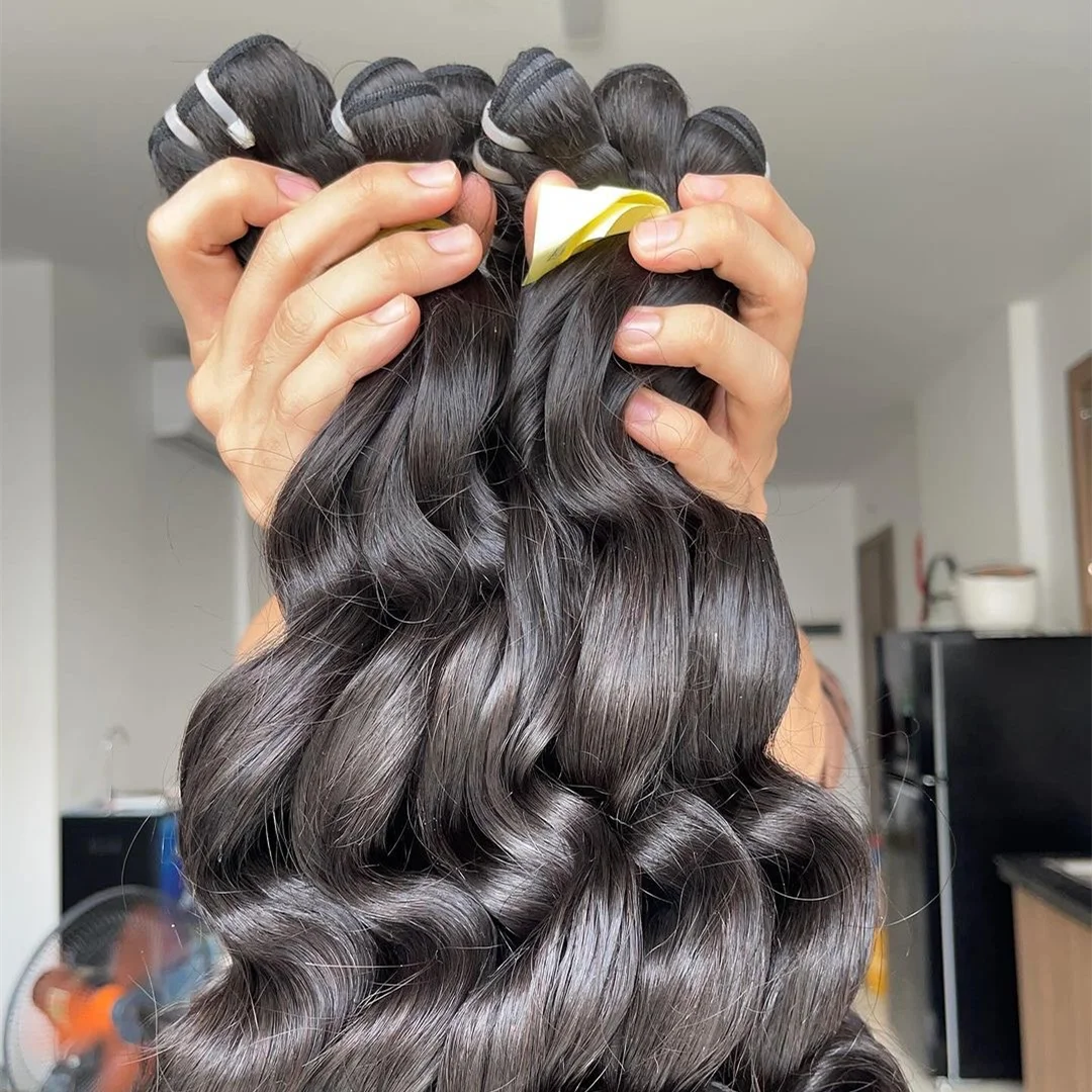 Wholesale Unprocessed Raw Human Hair Bundles 13A Grade Cuticle Aligned Indian Hair Extensions Vendor