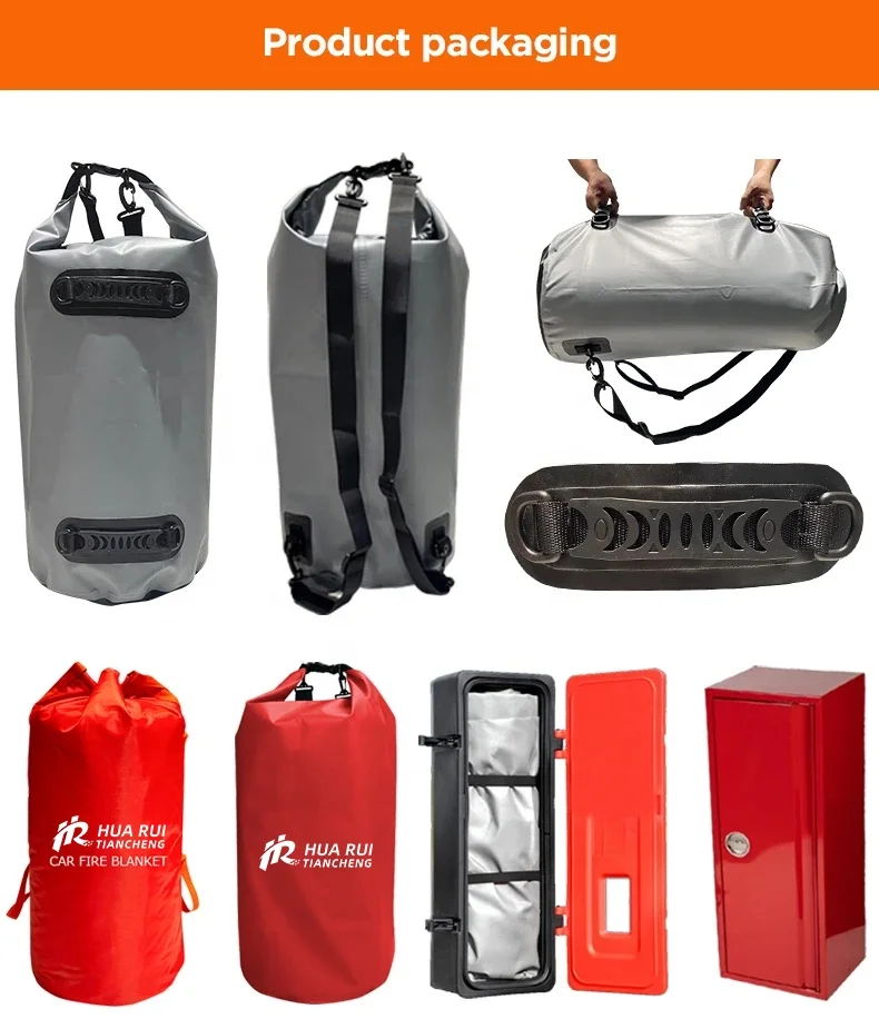 Wholesale High-Quality Large fire blanket for cars 20ft x 30ft car fire safety barrier for extinguisher battery fires