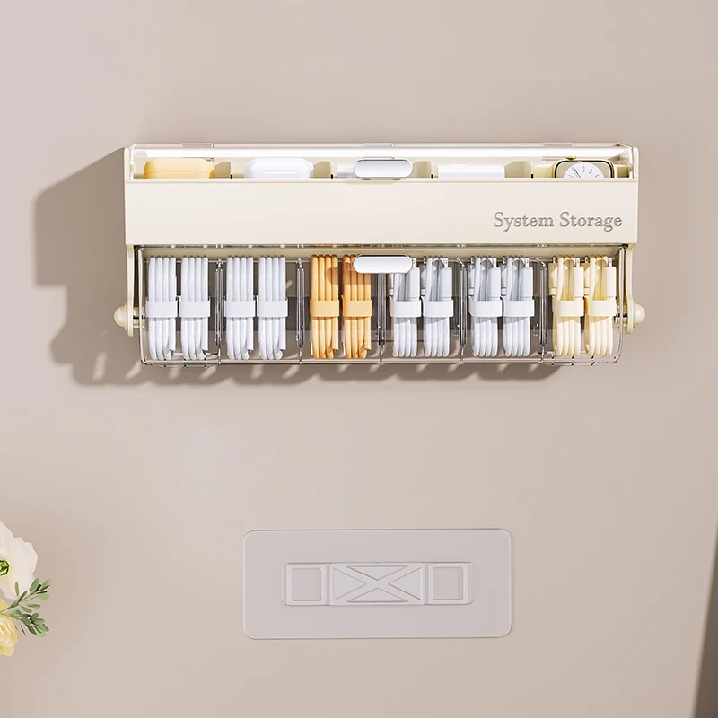 Multifunctional Data Cable Storage Box Custom Rectangle Divided Storage Box Modern Design Good Price Cable Management Solution