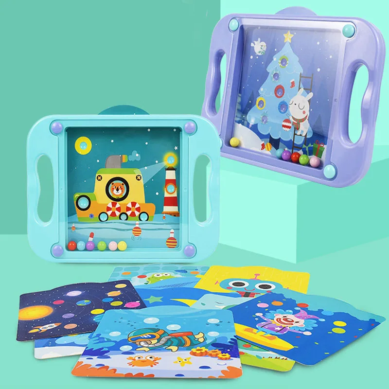 HOYE CRAFT Cartoon Ball Maze Board Toy Balance Training Game Desktop Game