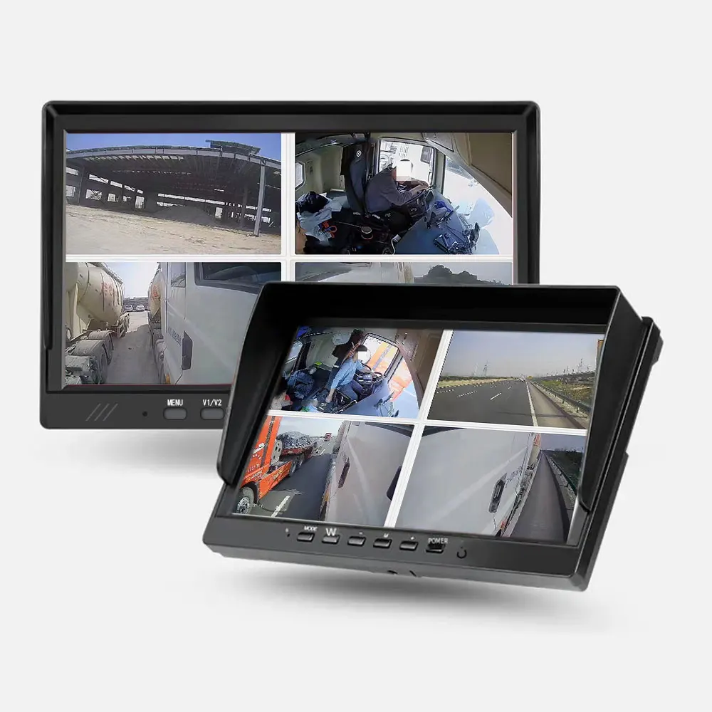 Bus Vehicle Camera For Security Kit 7 inch Monitor System For Vans Truck Complete Set 4CH Monitoring Appliance Truck Camera Syst