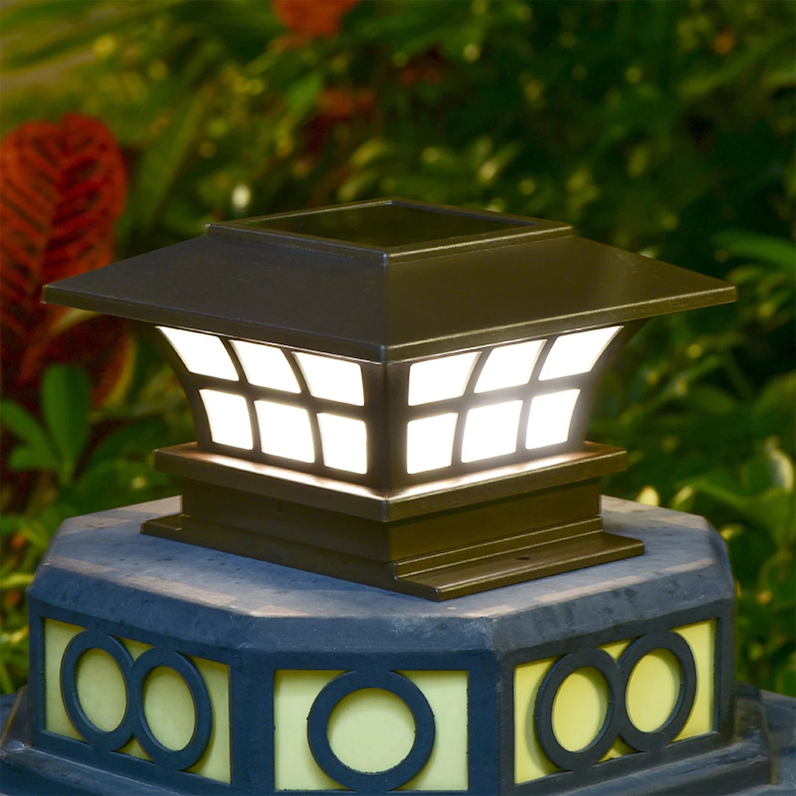 2023 Solar Lights Outdoor Post Cap Deck Led Lights for 4x4 Wooden Posts sale china wholesale split solar fenc light led