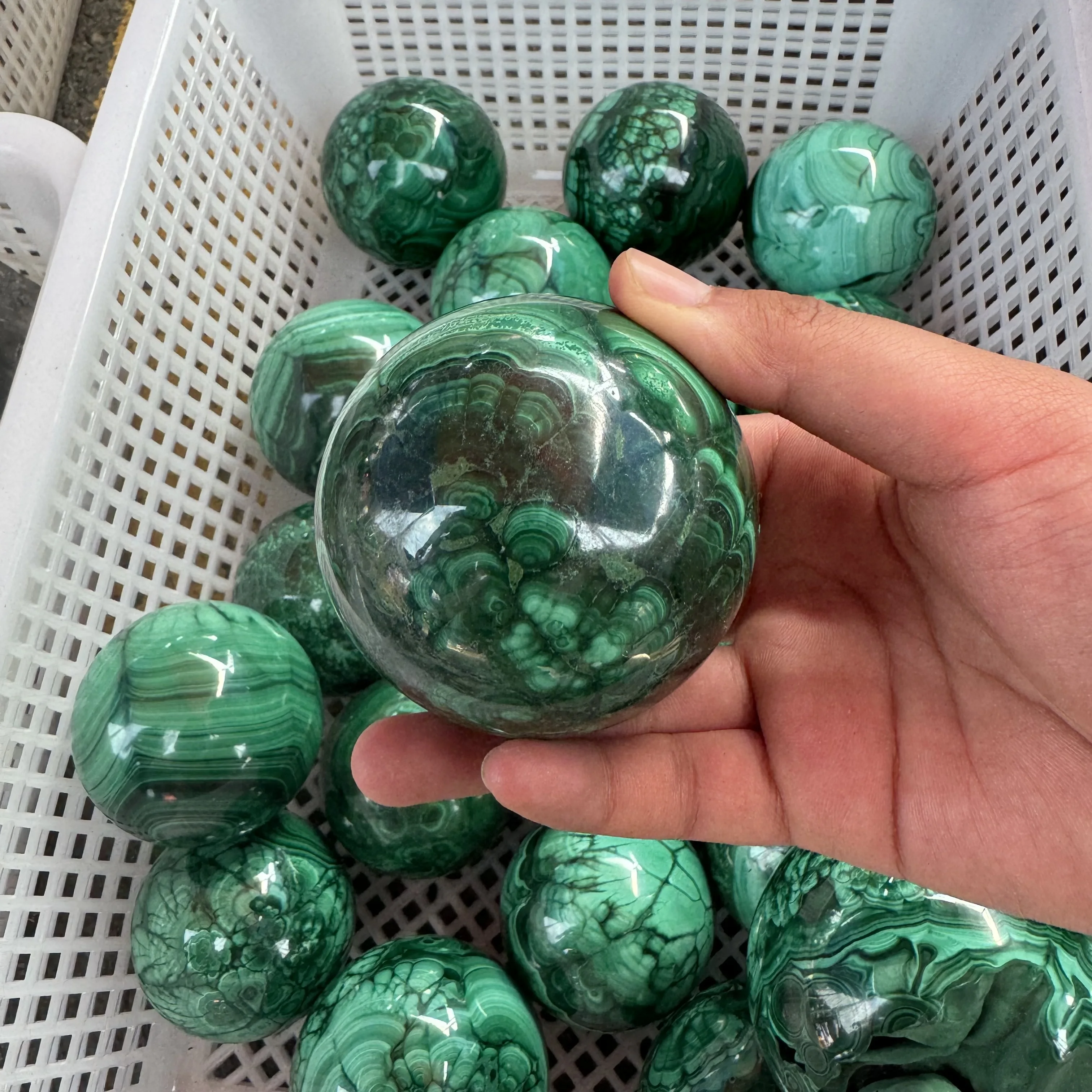 high quality natural malachite  ball natural crystal ball natural  malachite