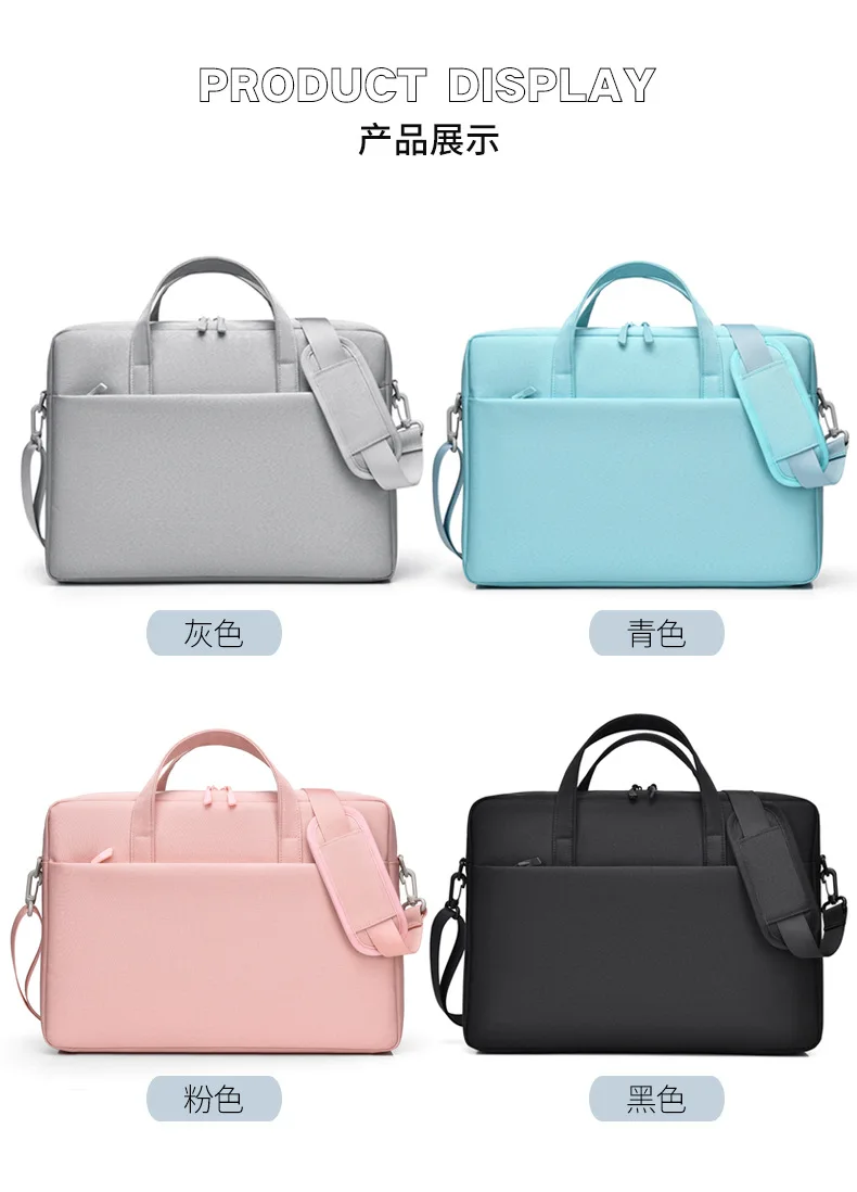14/15.6/17 Custom Logo Laptop Bag Shockproof Protective Laptop Sleeve Water Resistant Compatible Computer Carrying Bag Briefcase