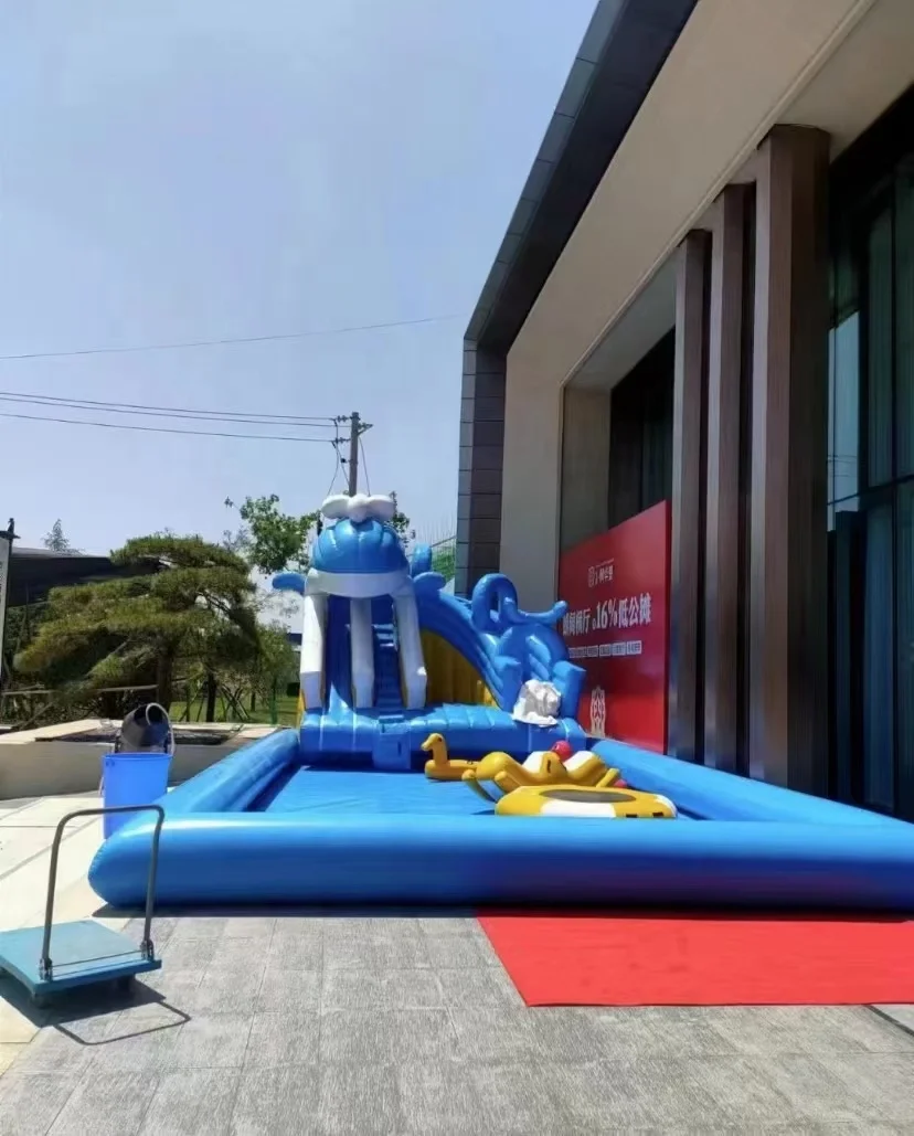 inflatable swim pool adult kids indoor outdoor water play commercial grade inflatable swimming pool with roof