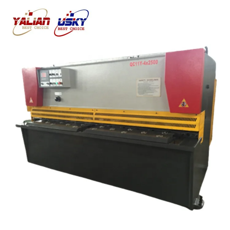  YALIAN/уский высокий уровень безопасности QC12Y-6X2500MM станки для резки с высокой поворотного Ударника CNC режа