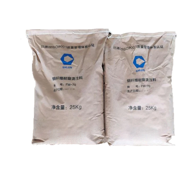 The manufacturer specializes in the production of refractory castable steel fiber castable