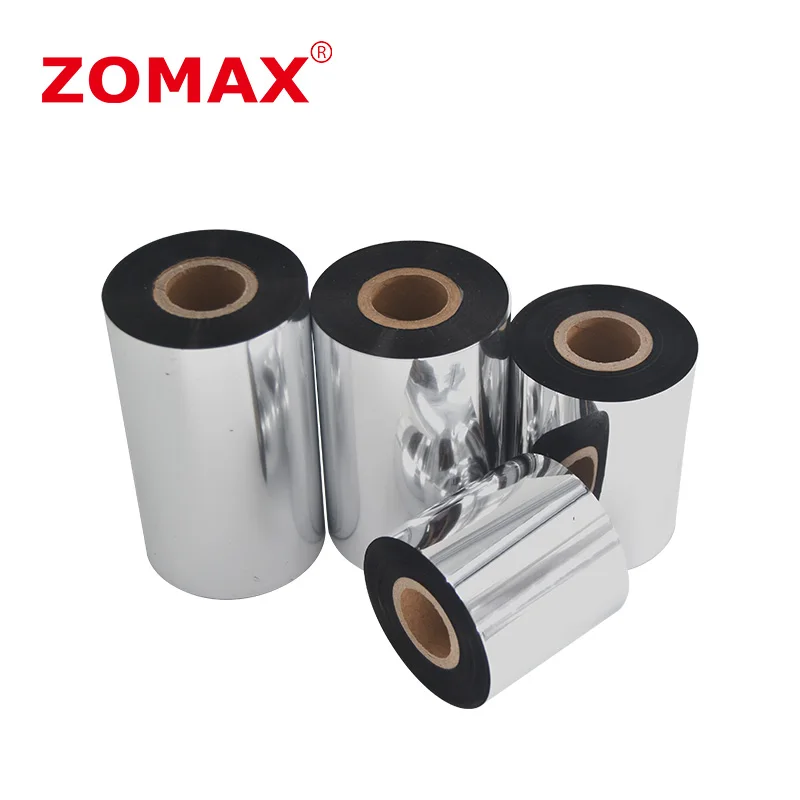 Термотрансферная лента 4 33 дюйма x 984 110 мм 300 м черная из вощеной смолы 1 дюйм чернильная для Zebra Sato Datamax Tsc