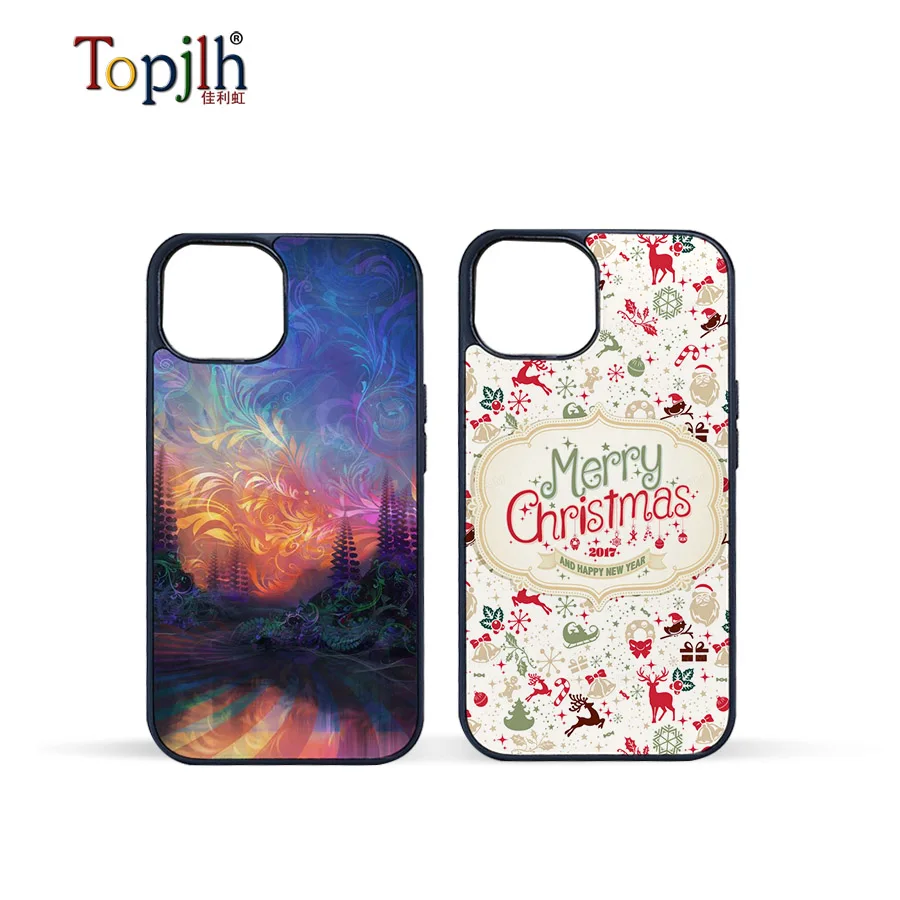 wholesale 2D 3D TPU PC 2 in 1 tough cases custom logo paper film printing coated snap phone case sublimation machine made