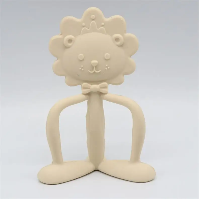 
Eco Friendly Silicone Baby Rattle Teether Toy Animal Shaped Triangle Teething Bracelet 