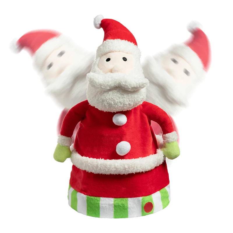
Holly plush toy electric movable Christmas Hat Plush Toy hat as a Christmas gift for children 