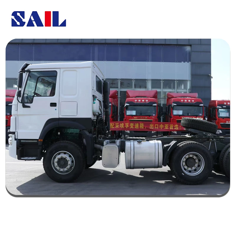 Парус Китай низкая цена автоматический 40-футовый Sinotruk Howo N7 2024 б/у тягач топливный танкер прицеп самосвал