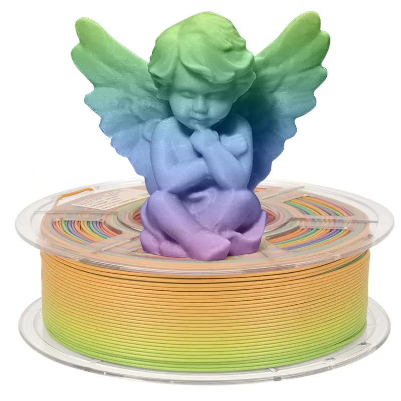 Wholesale Vacuum packaging iSANMATE pla+ rainbow filament 1.75mm 3d printer rainbow filament 1kg