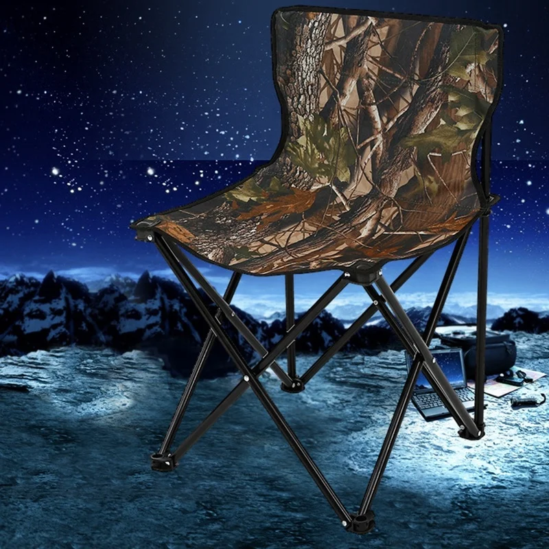 Camouflage Army Green metal folding chairs Comfortable portable folding chair Wholesale Telescopic Fishing Chairs