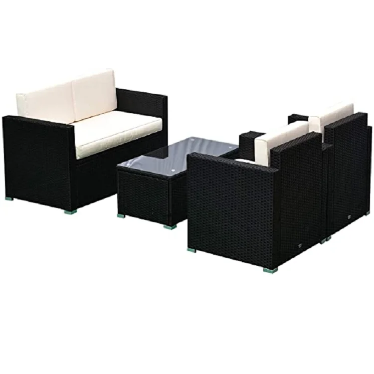 Outdoor Rattan Garden Furniture Corner Sofa Patio Set Wicker Furniture Rattan luxury sofa set simple design sofa set