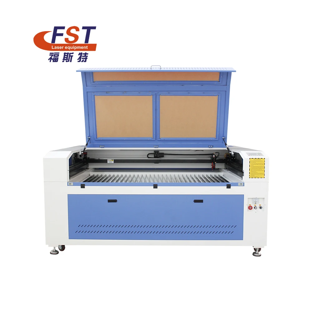 Foster automation 80w 50w 180w 300w 1610 nonmetal CO2 laser engraving laser cutting machine for cutting buckram