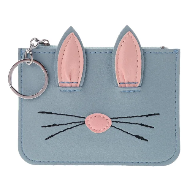  Z411 мультяшный Кролик Монета кошелек держатель карты гарнитура Брелок чехол Сумки Кошелек