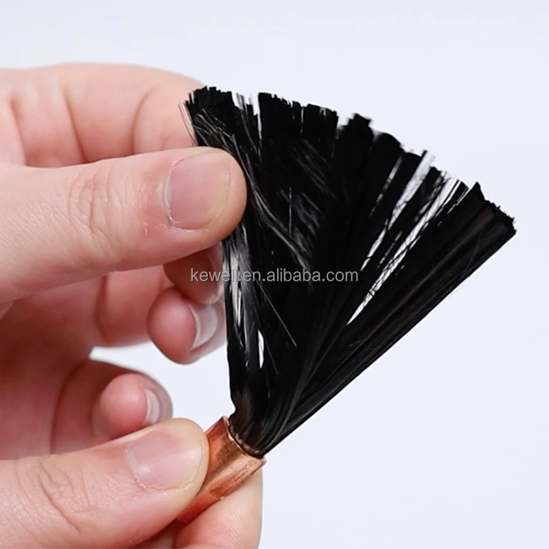 M6/M8/M10 Carbon Fibre Weld Cleaning Brush Industrial Grade Passivate Polish Stainless Steel TIG MIG Welding OEM Bristle Cleaner