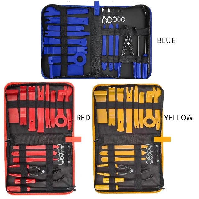 Promotional Car Door Fastener Panel Disassembly Repair Set Automotive Plastic Upholstery Pliers Trim Removal Tool Set With Bag
