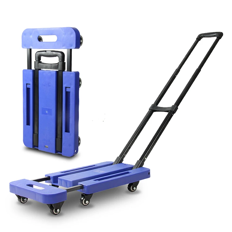 Household portable small folding trolley