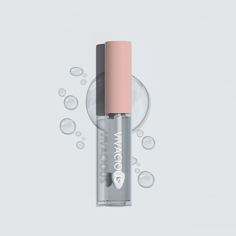 Vivacious High Shine Lip Gloss Clear Oil with Olea Europe (Olive) Fruit Oil