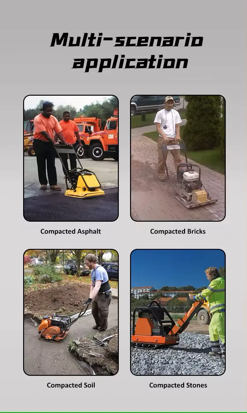 PME- C60 Small Hand Stone Gas Walk Behind One-way Forward Compacting Machine Plate Compactor for Sale