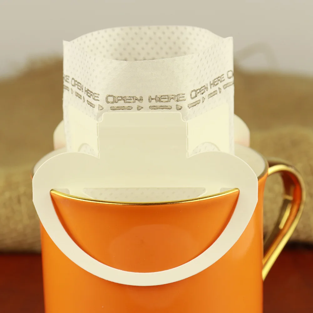 Factory Hot sale Portable Drip Coffee Filter Bag Hanging Ear Style Japanese Coffee Filter Paper