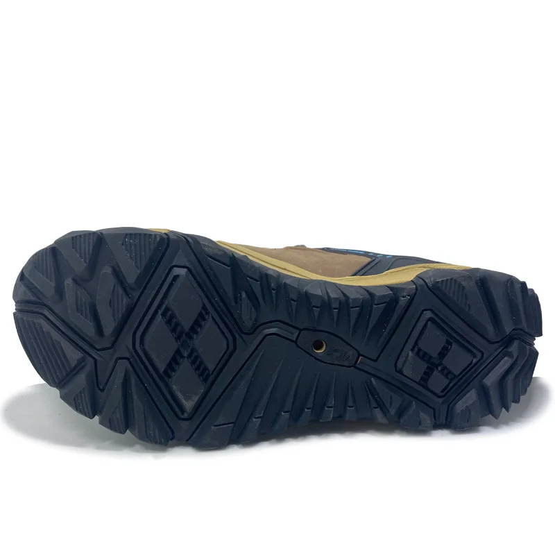 Низкие мужские ботинки с логотипом на заказ оптовая продажа кожаная обувь походные рабочая уличная Роскошная модная водонепроницаемая резиновой