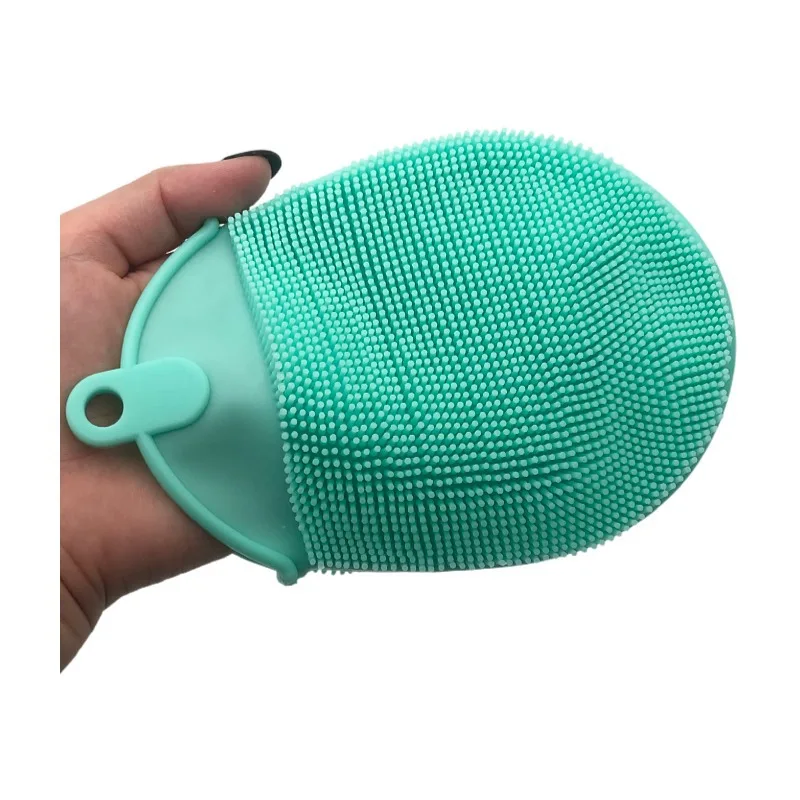 Silicone Body Scrubber Wash Gentle Exfoliating Scrub Cleansing Massage Back Brush for Women Men Baby Sensitive Skin
