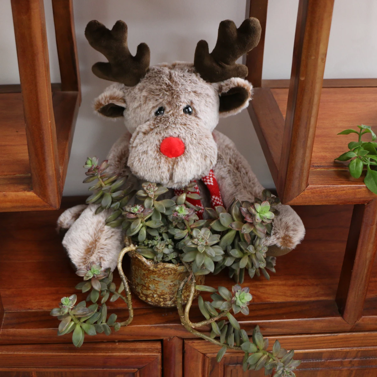 High Quality Cotton Deer Toy Plush Factory Direct-Christmas Holiday Home Decoration Keychain Gift Christmas Doll