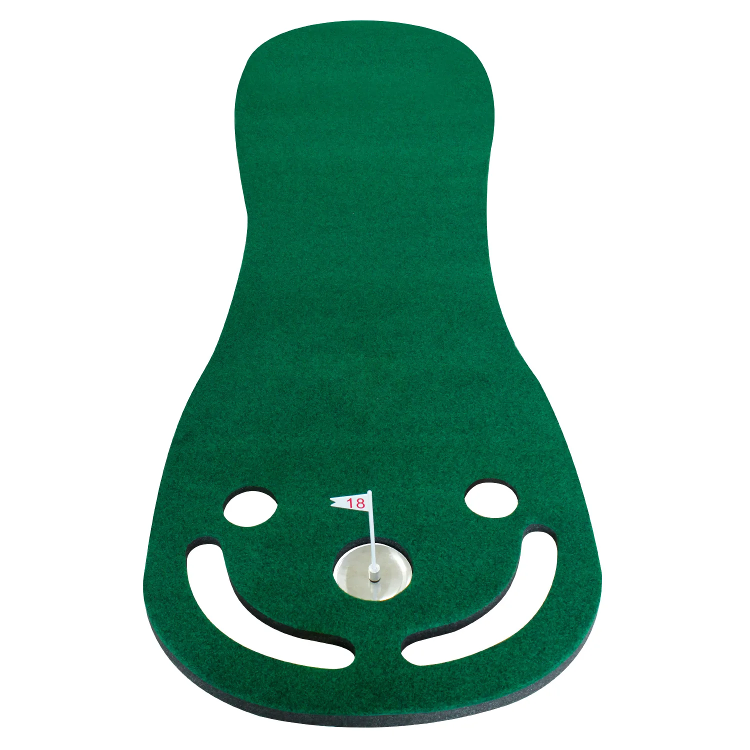 Putting Green Mats Set Included 29 inches Golf Putter, 3 Golf Balls, Training Aid Put Cup & Flags,