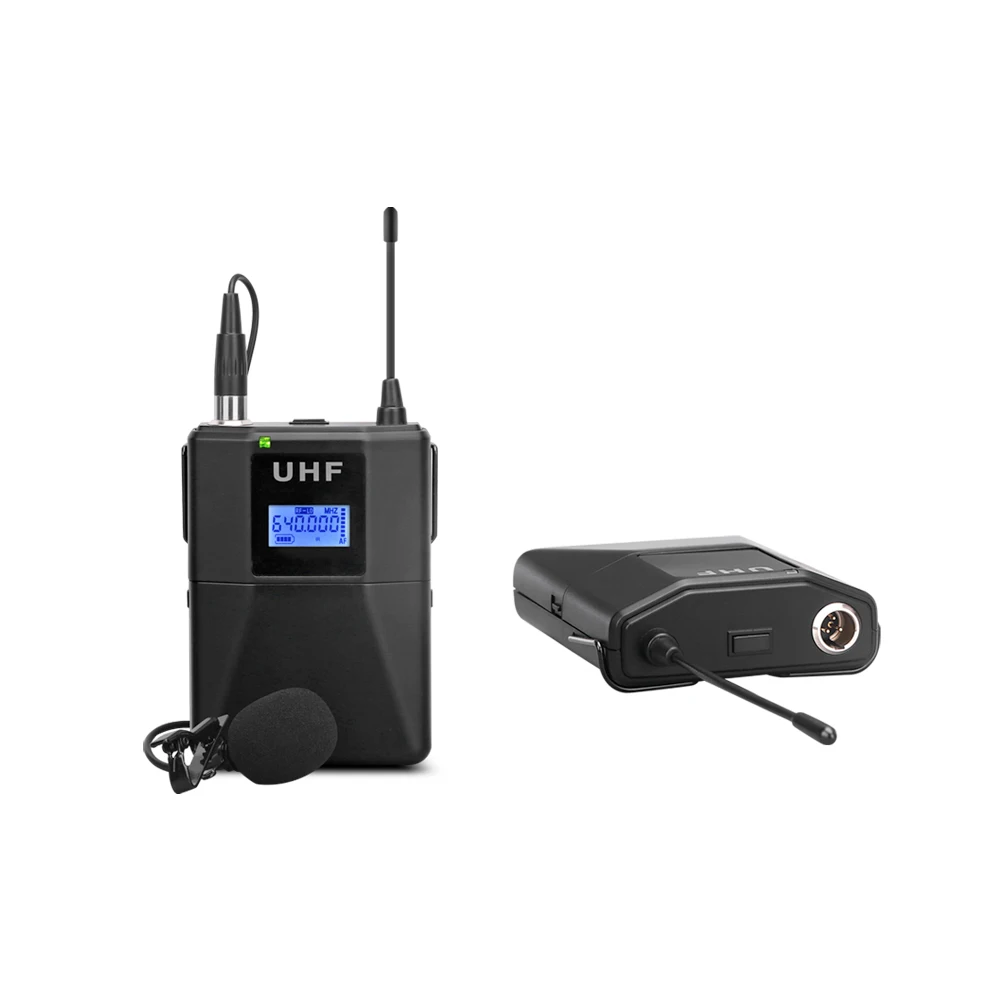 Professional 4 Channels UHF Wireless Microphone Conference Stage Performance Mics