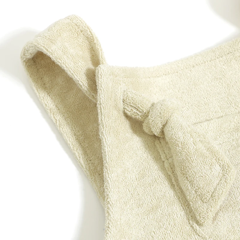 Hot Sale Newborn Romper Cotton Snap Button Solid Color Sleeveless Knitted Terry Kids Overalls Baby Jumpsuit